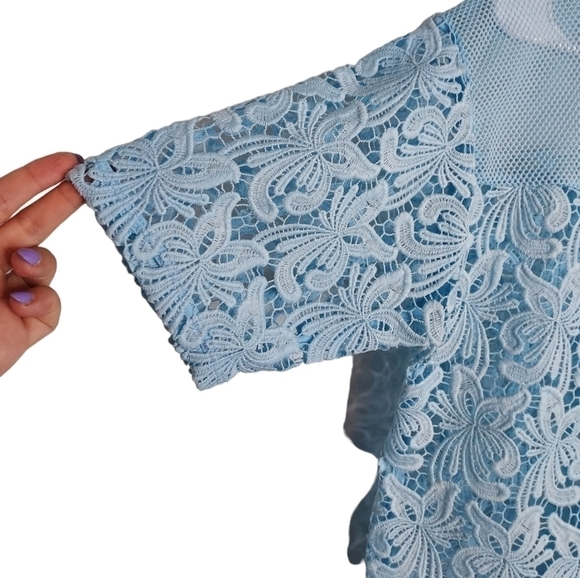 LOFT Light Blue Top Size XS - Picture 3 of 7